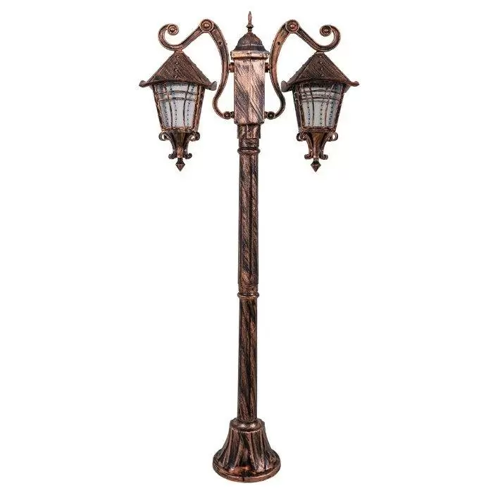 چراغ حیاطی پلاستیکی دوشاخه کارتین( پلی کربنات اصلی 3 سال ضمانت )